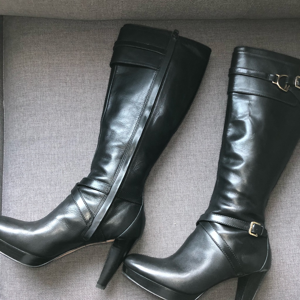 Cole Haan Leather Boots With Heel